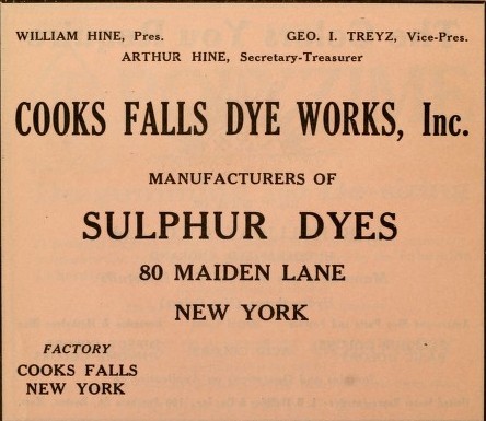 Cooks Falls Dye ad