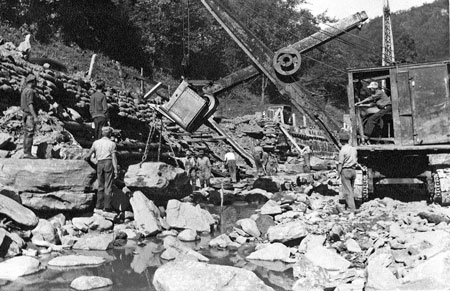 Laying RipRap Horton 1938